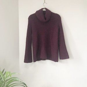 Simply Vera Verawang Plum Cowl-neck Sweater